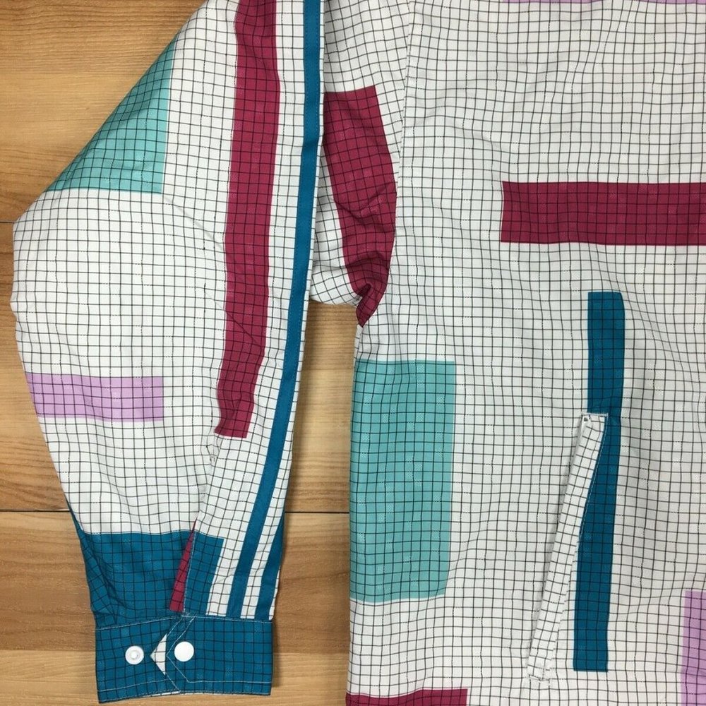 Adidas Mens Originals Retro Grid Block Wind Jacket - Picture 3 of 7